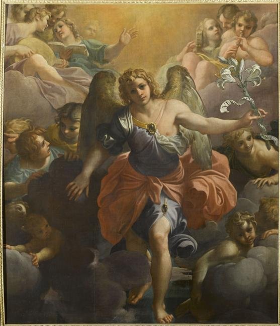大天使加百列 作者 Annibale Carracci