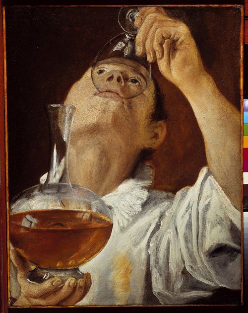 男孩喝酒 作者 Annibale Carracci
