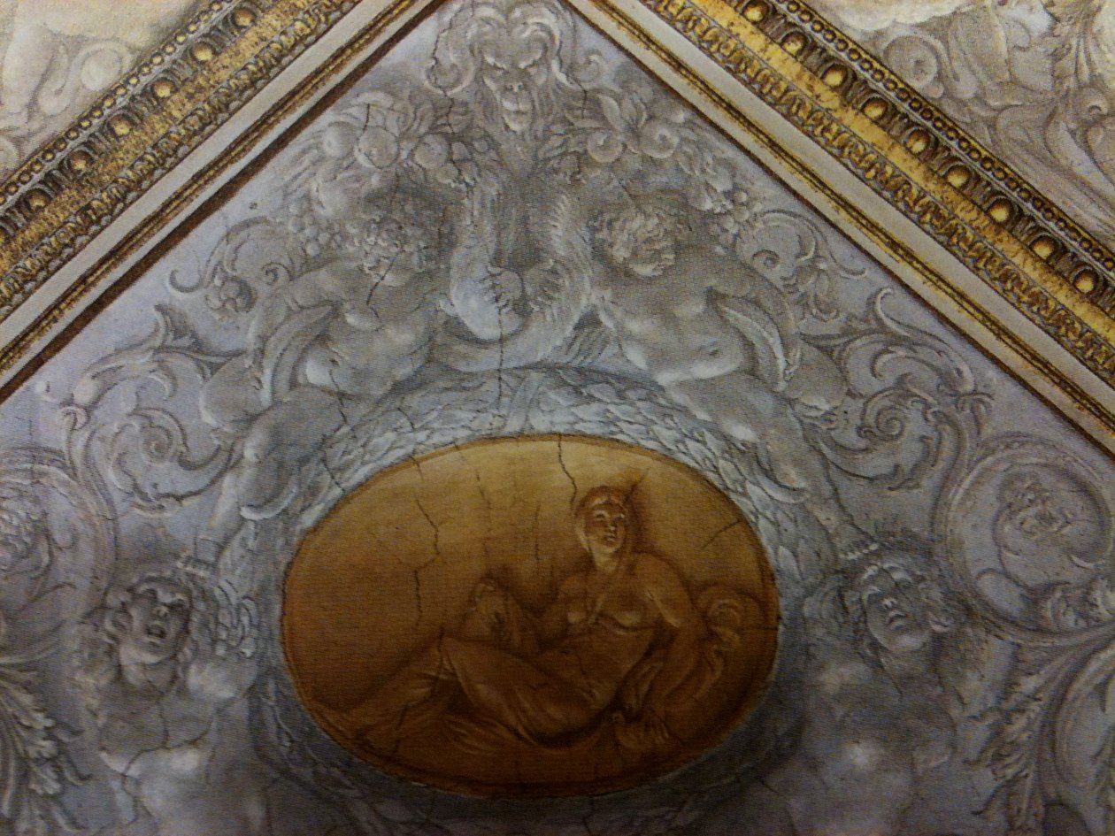Camerino Farnese，天花板细节 作者 Annibale Carracci