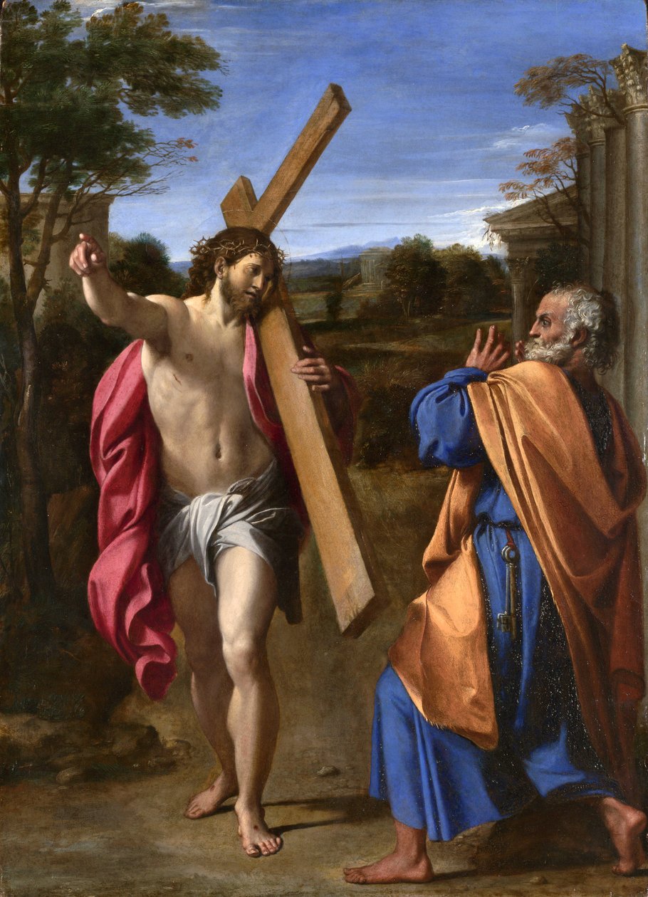 主啊，你要去哪里？ 作者 Annibale Carracci