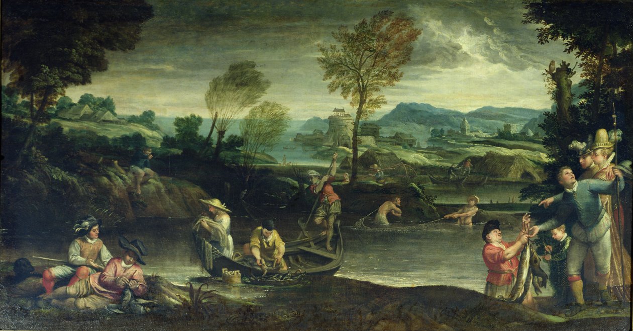 钓鱼 作者 Annibale Carracci