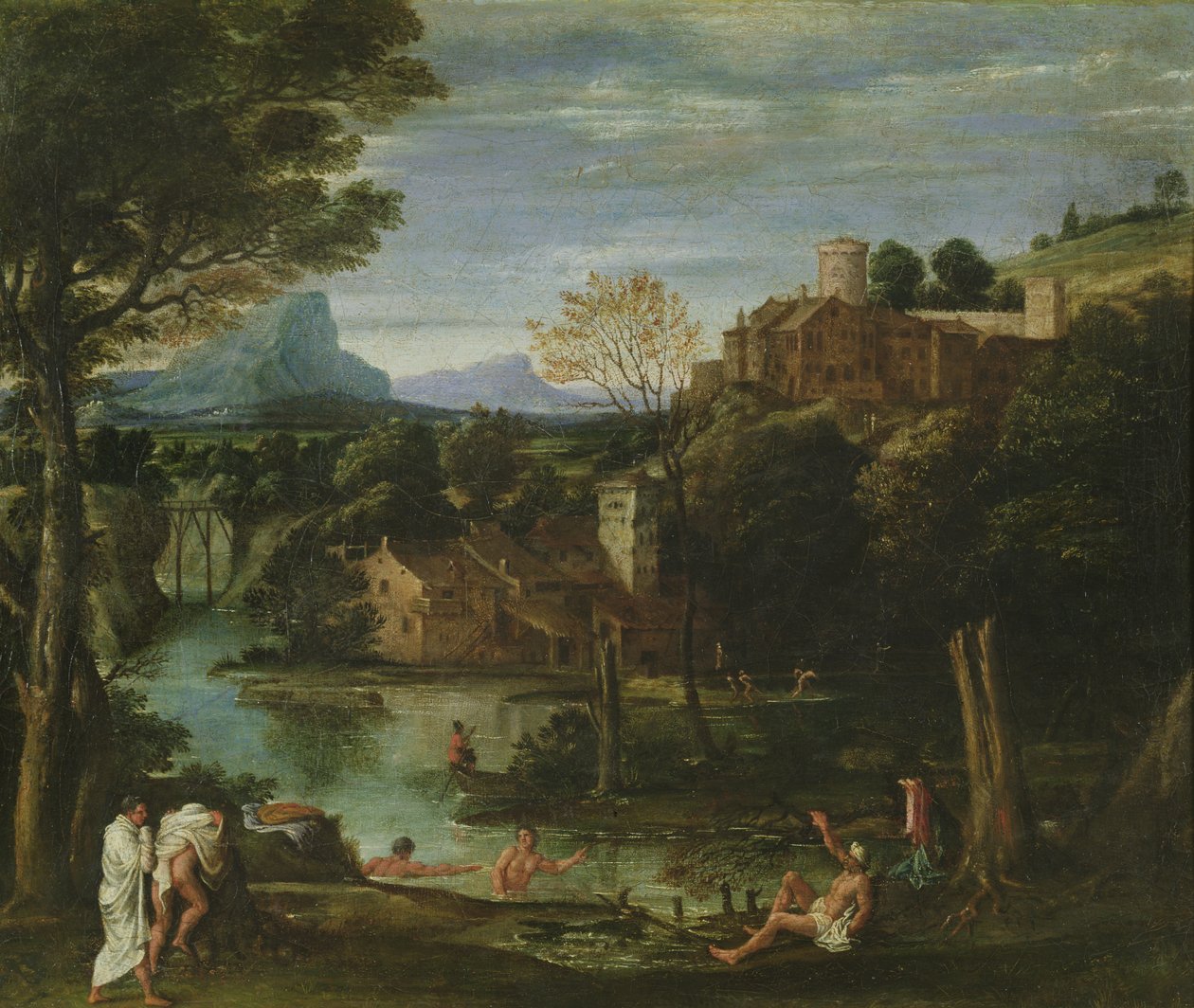 景观，c.1602 作者 Annibale Carracci