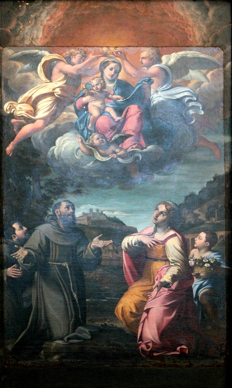 麦当娜与圣徒 作者 Annibale Carracci