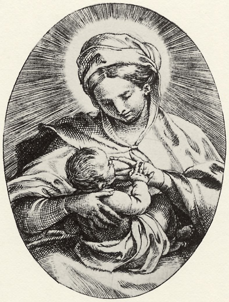 护理麦当娜 作者 Annibale Carracci
