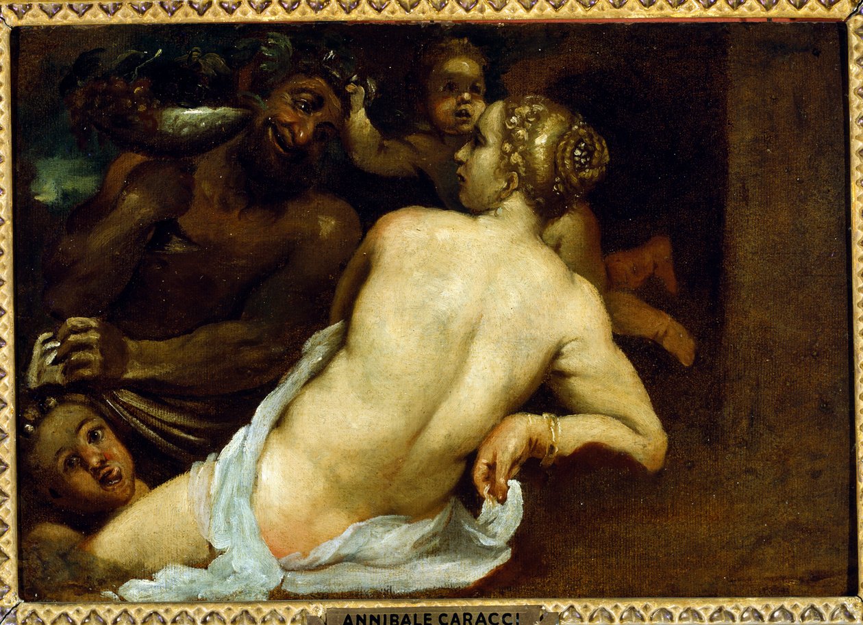 若虫和色狼 作者 Annibale Carracci