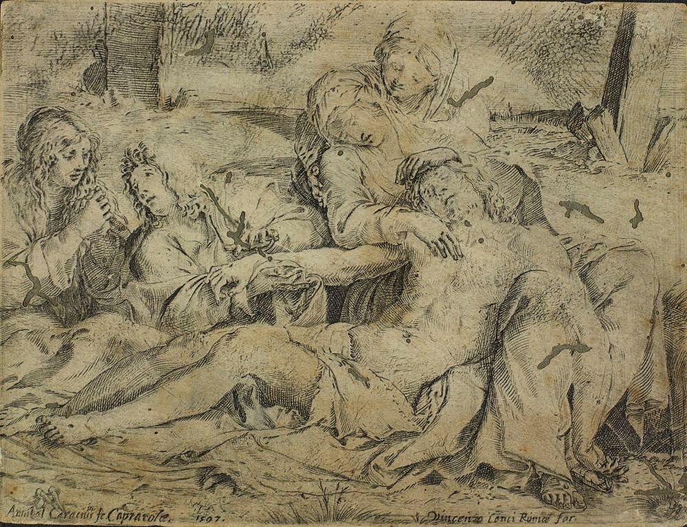 Pieta或Cristo de Capiarola 作者 Annibale Carracci