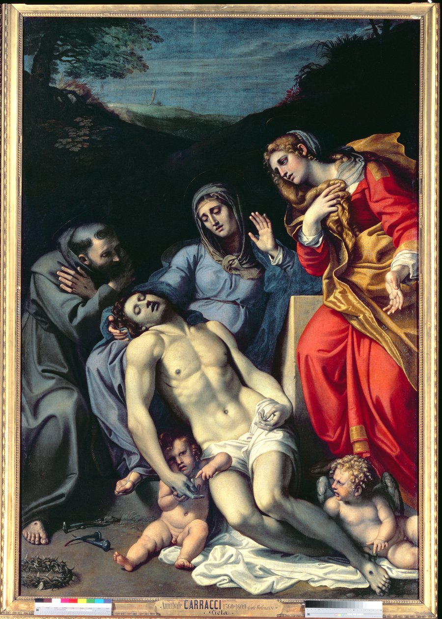 Pieta与圣弗朗西斯和圣玛丽抹大拉，c.1602 作者 Annibale Carracci