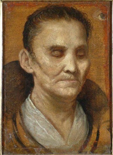 盲人女人的肖像 作者 Annibale Carracci