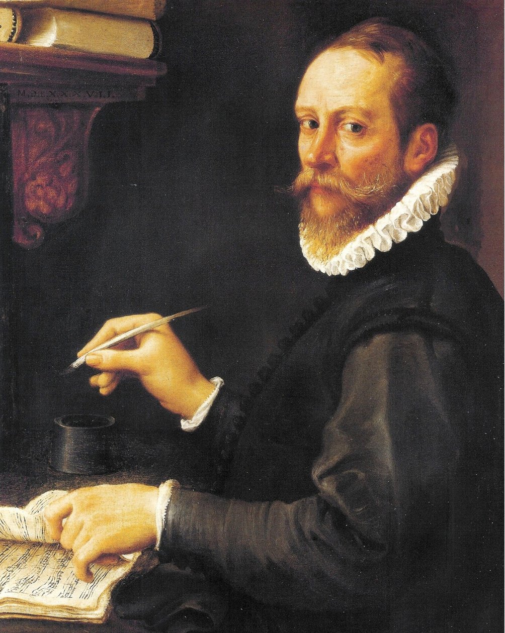 音乐家的画象假定克劳迪奥Merulo画象 作者 Annibale Carracci