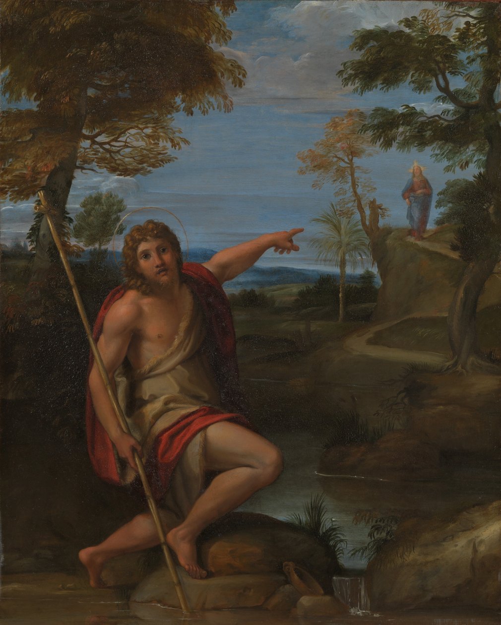 圣约翰施洗约翰见证 作者 Annibale Carracci