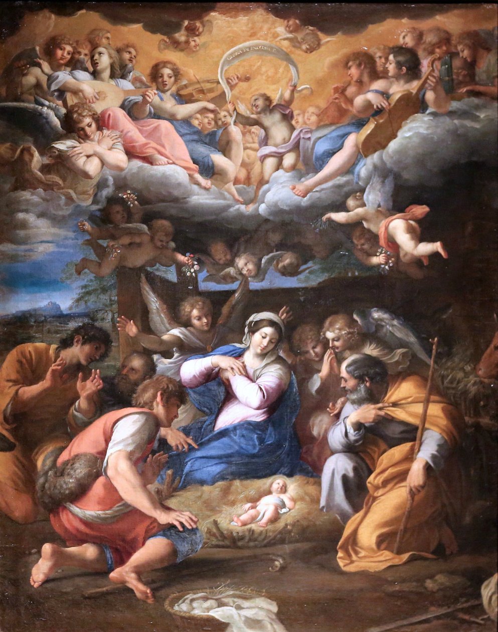 牧羊人的崇拜 作者 Annibale Carracci