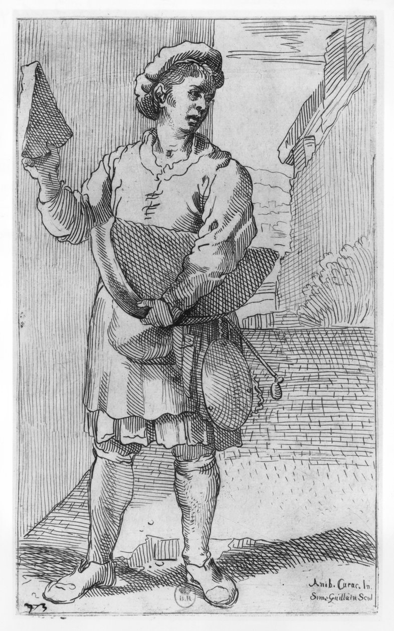帕玛森芝士卖方 作者 Annibale Carracci