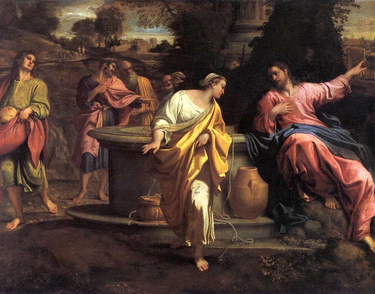 井下的撒玛利亚妇女 作者 Annibale Carracci