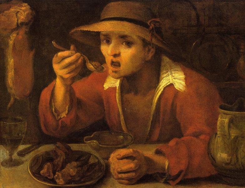 豆食者 作者 Annibale Carracci