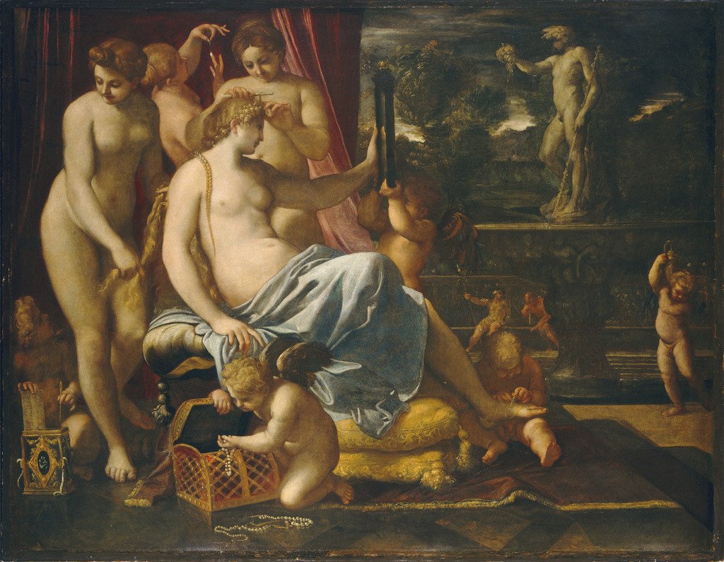 金星由格雷斯装饰 作者 Annibale Carracci