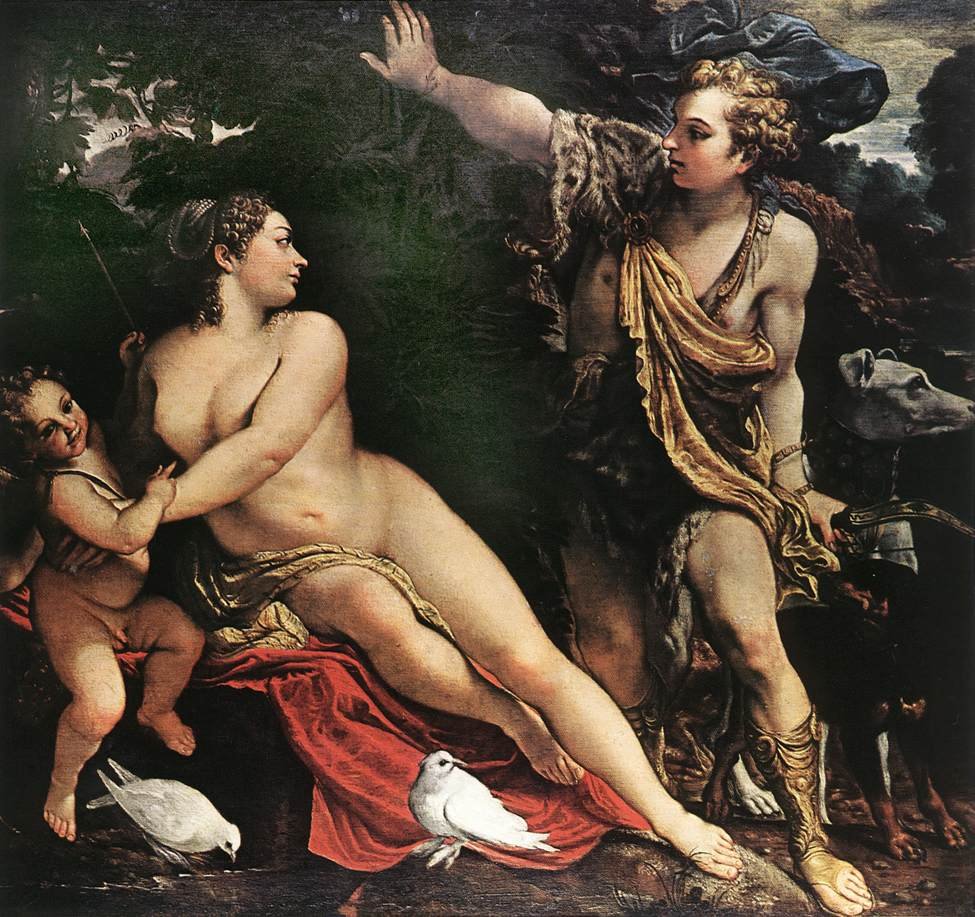 维纳斯和阿多尼斯 作者 Annibale Carracci