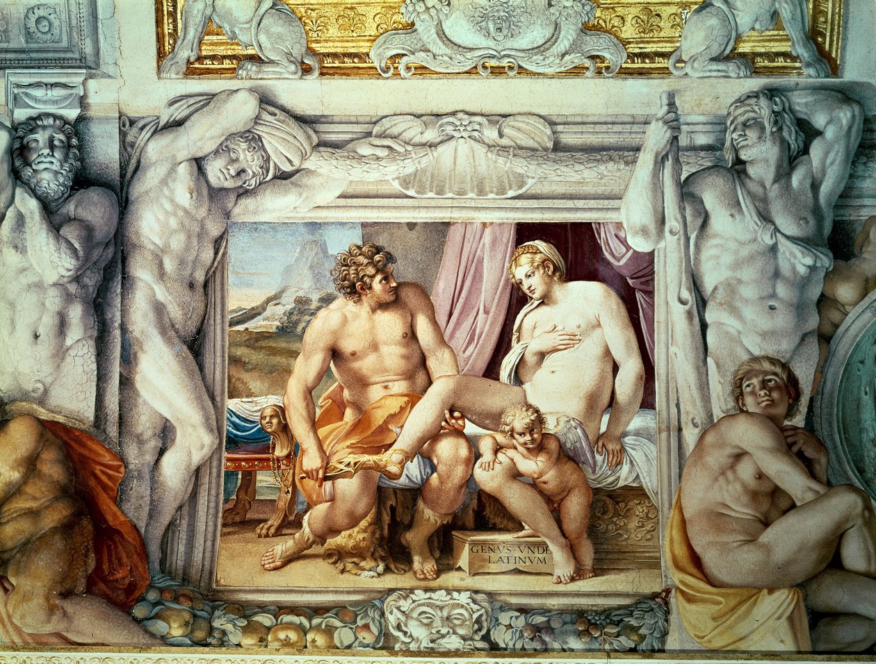 金星和锚 作者 Annibale Carracci