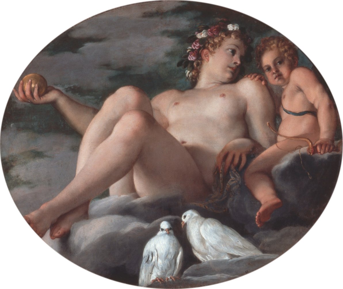 金星和丘比特 作者 Annibale Carracci