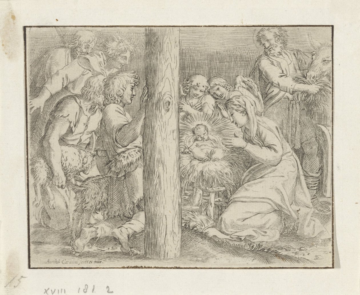 牧羊人的崇拜 作者 Annibale Carracci