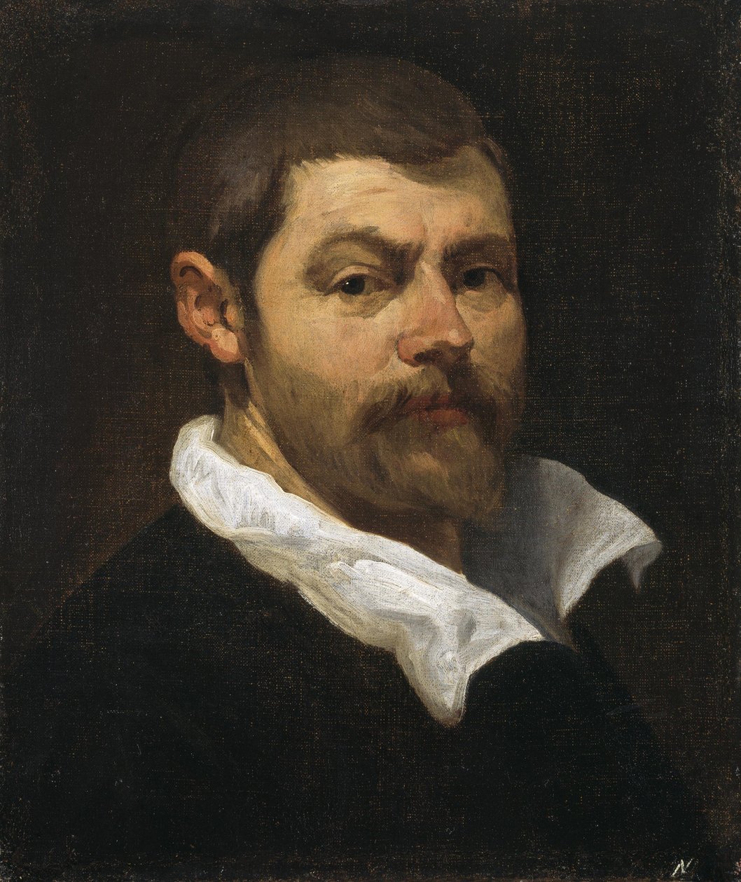 卡拉奇 - 男子肖像，15 世纪 90 年代，NGI.673 作者 Annibale Carracci