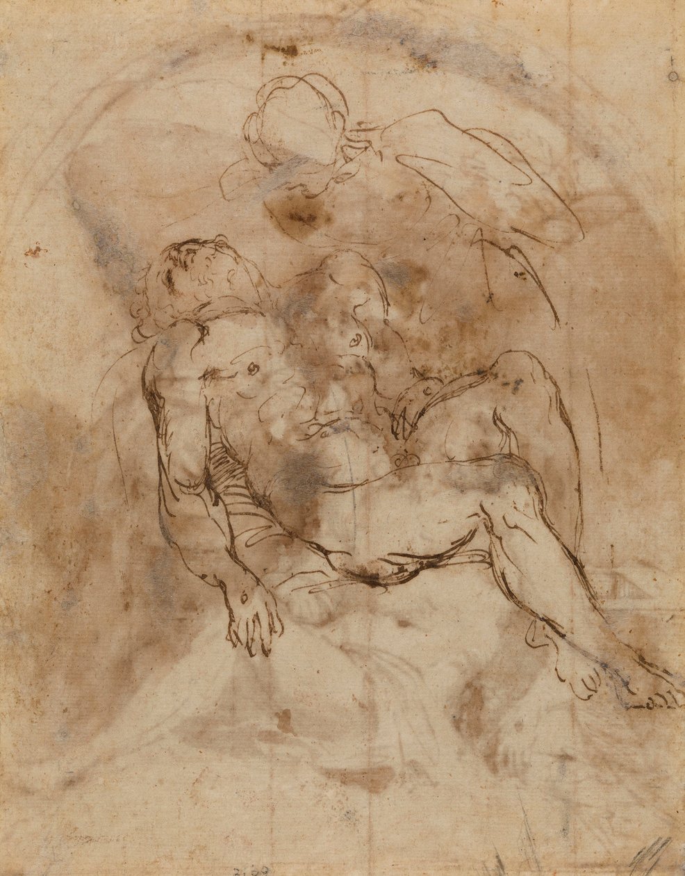 卡拉奇 - v Pietà, RCIN 902169 作者 Annibale Carracci