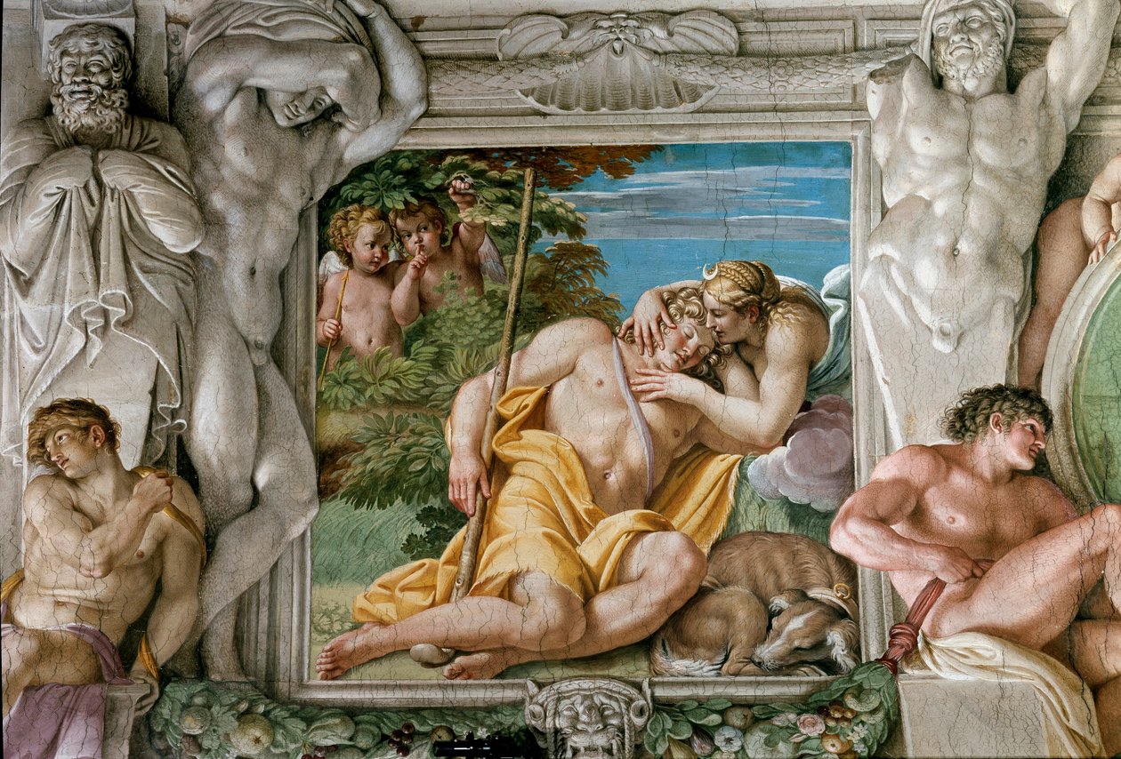 戴安娜和恩底弥翁（壁画 作者 Annibale Carracci