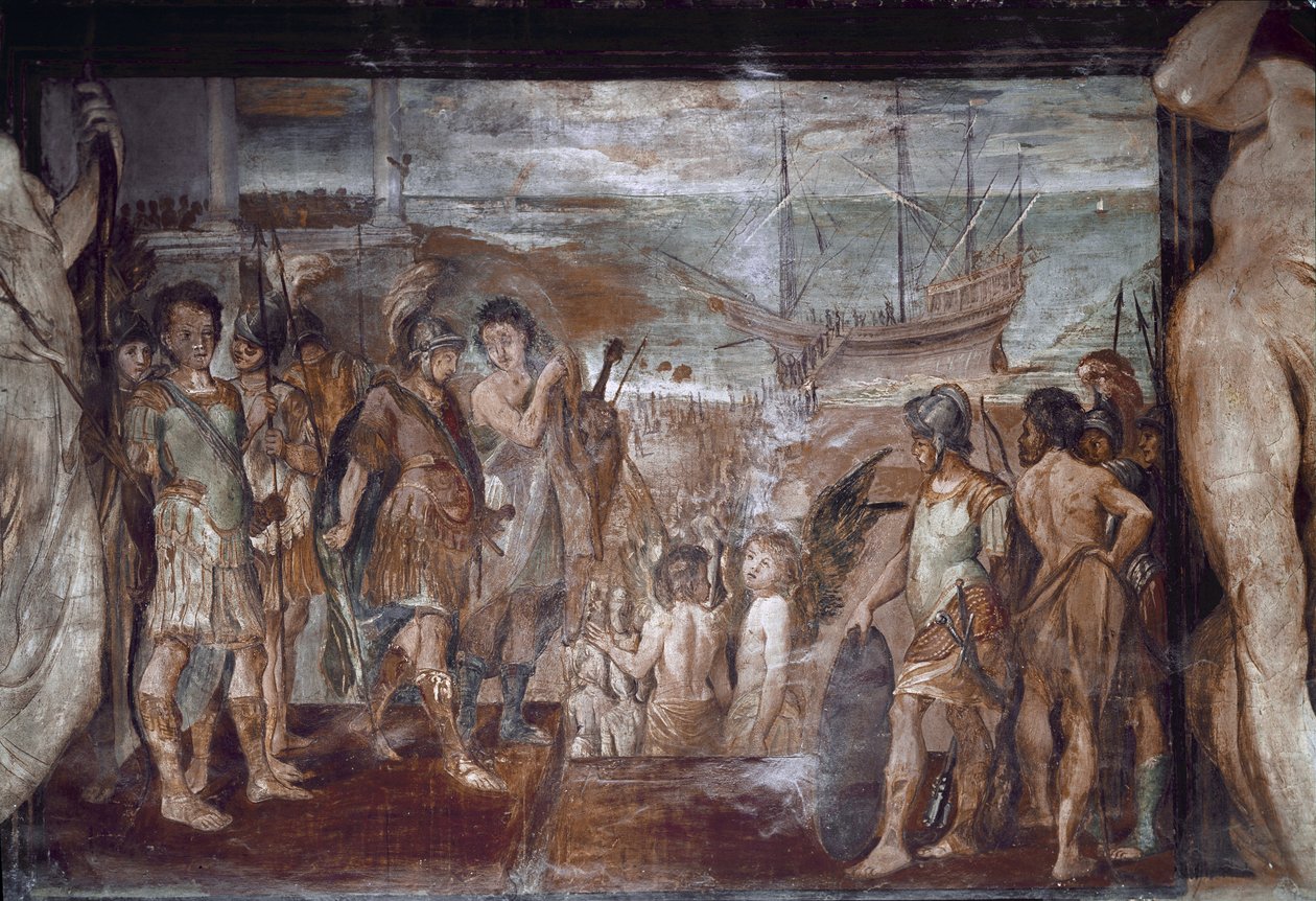 杰森的生活插曲：阿戈纳人的登船（壁画 作者 Annibale Carracci