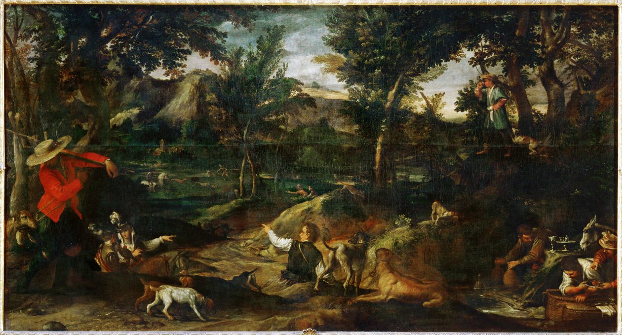 狩猎 作者 Annibale Carracci