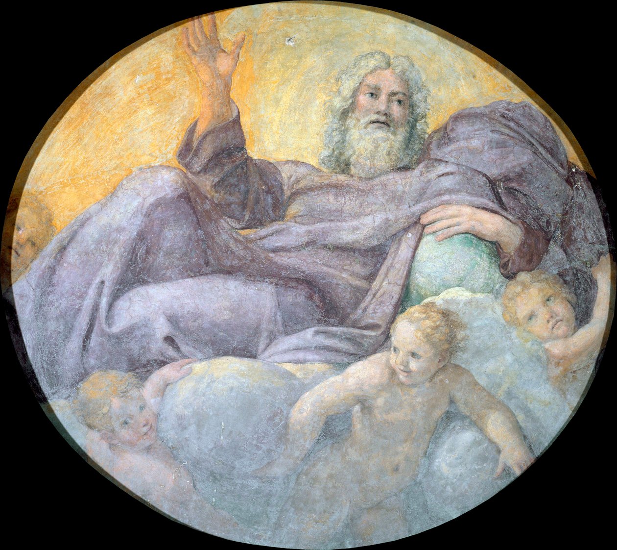 Le pere eternel（永恒的父亲） - Annibale Carracci 的绘画（卡拉奇 作者 Annibale Carracci