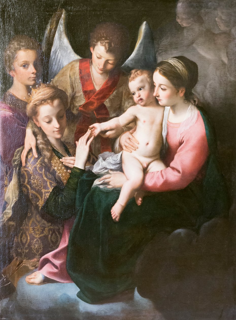 圣凯瑟琳的神秘婚礼 作者 Annibale Carracci