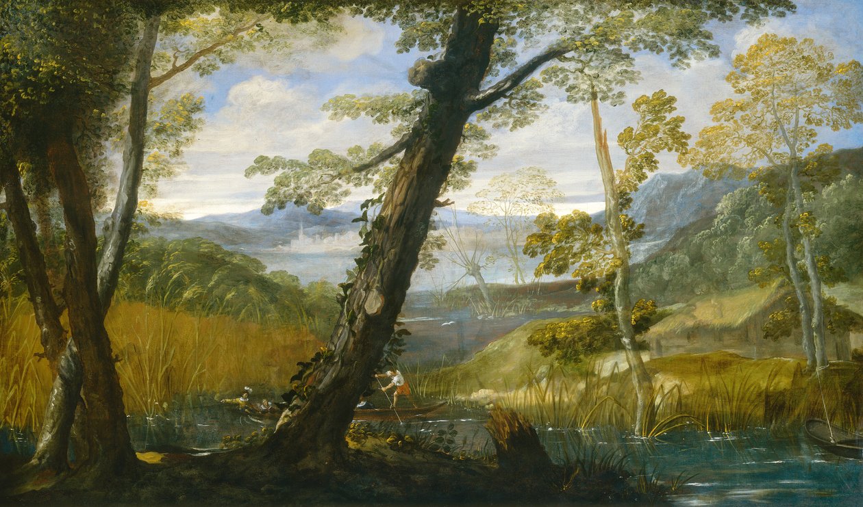 河流景观 作者 Annibale Carracci