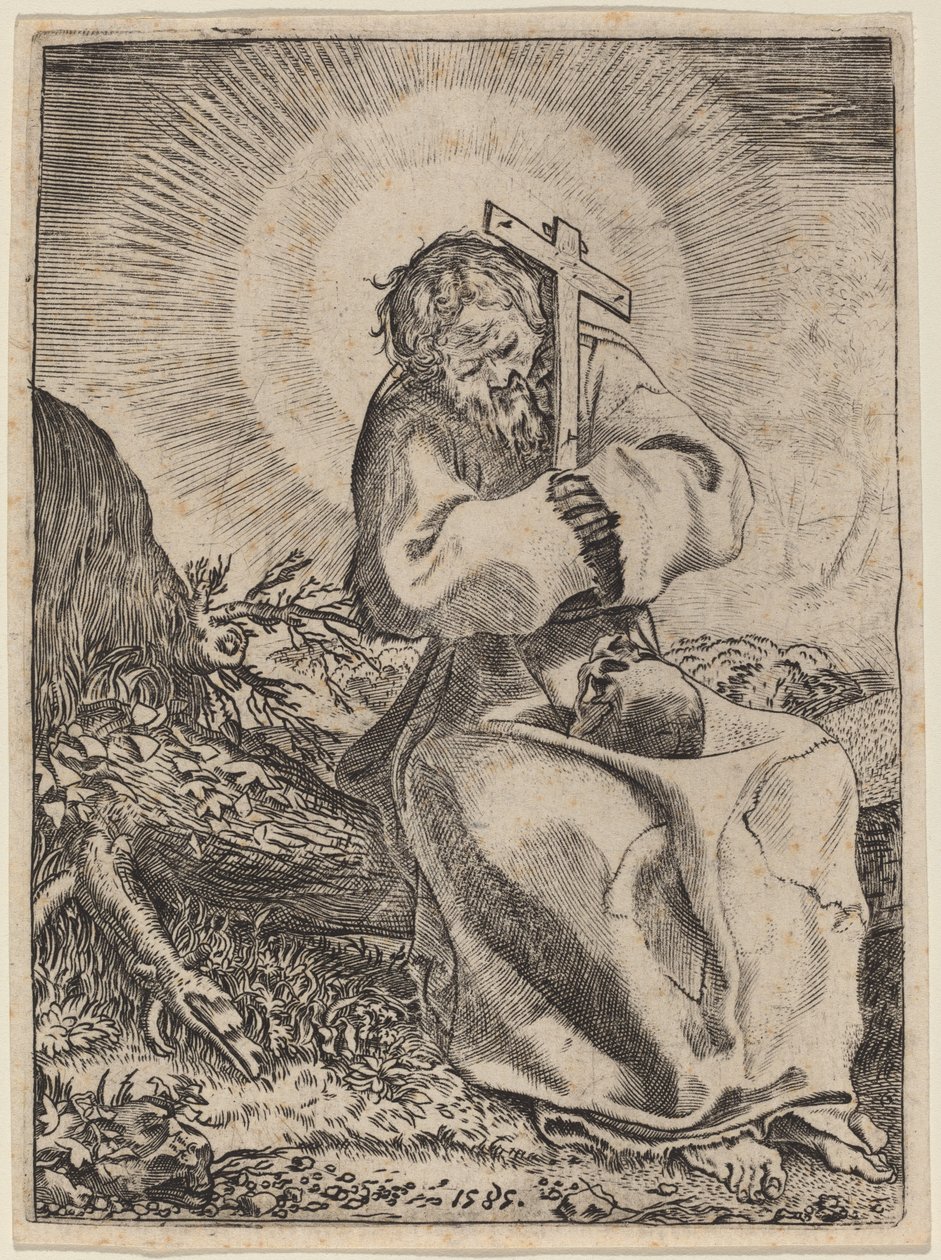 阿西西的圣弗朗西斯 作者 Annibale Carracci