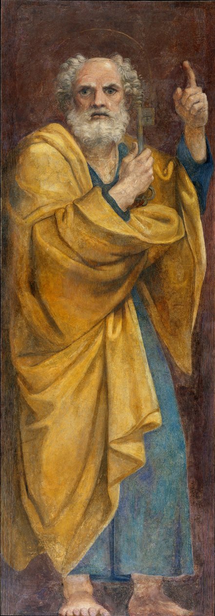 圣彼得 - 安尼贝尔-卡拉奇的绘画（安尼贝尔-卡拉奇 作者 Annibale Carracci