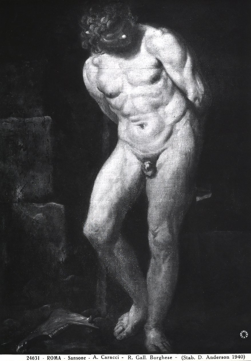 参孙，公元前1580-1609 作者 Annibale Carracci