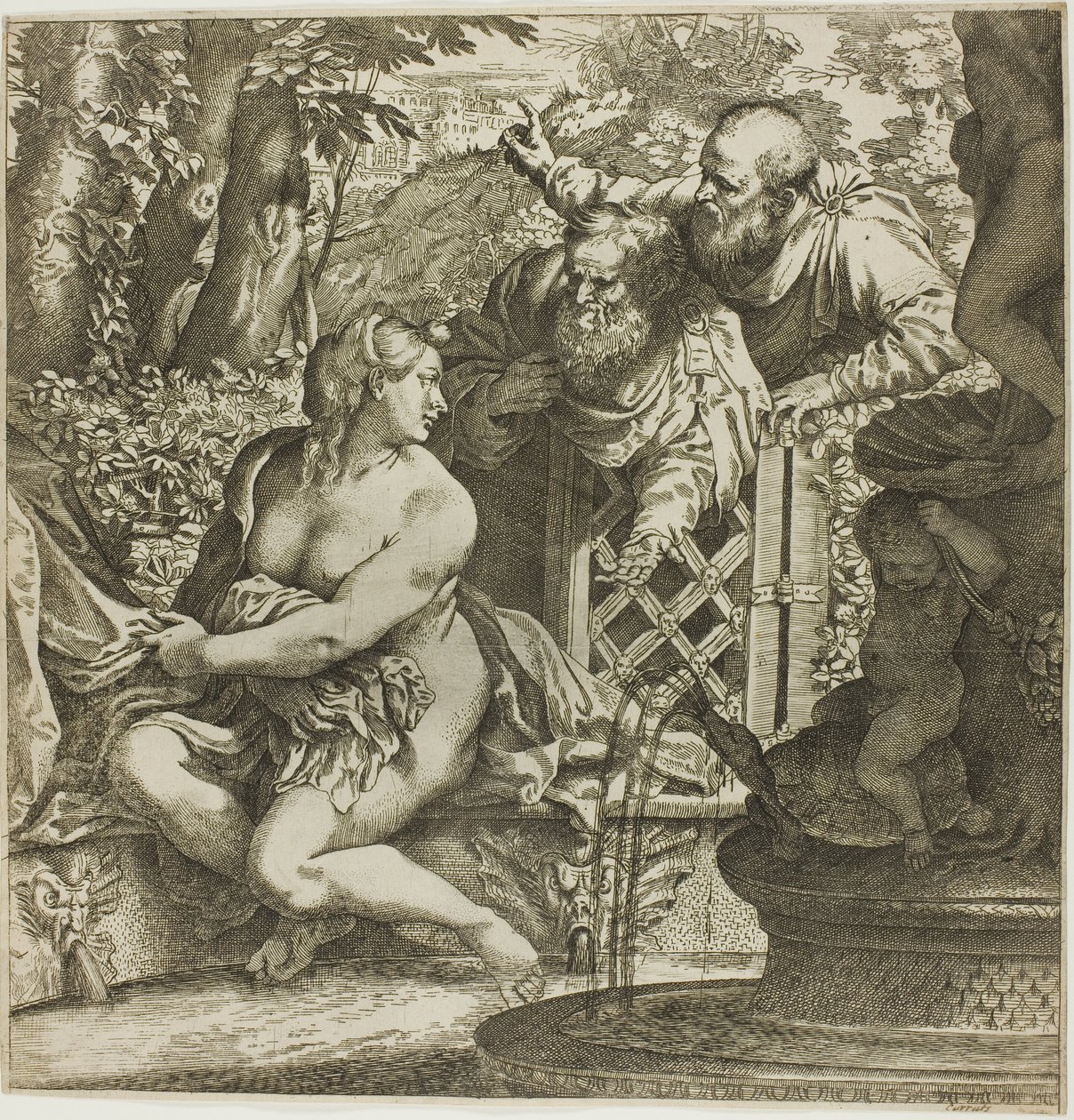 苏珊娜和长老们 作者 Annibale Carracci