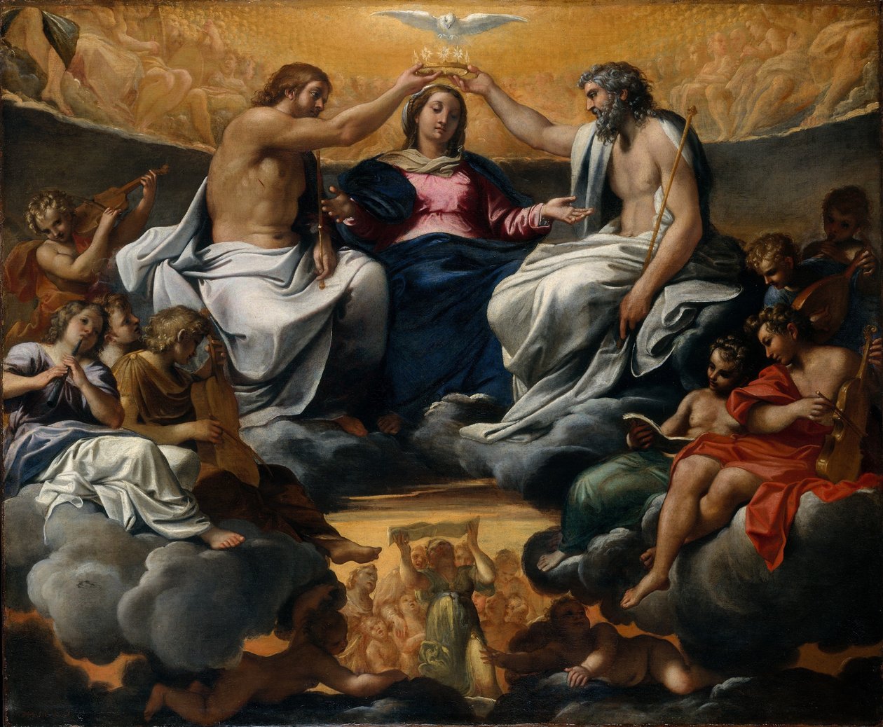 圣母加冕 作者 Annibale Carracci