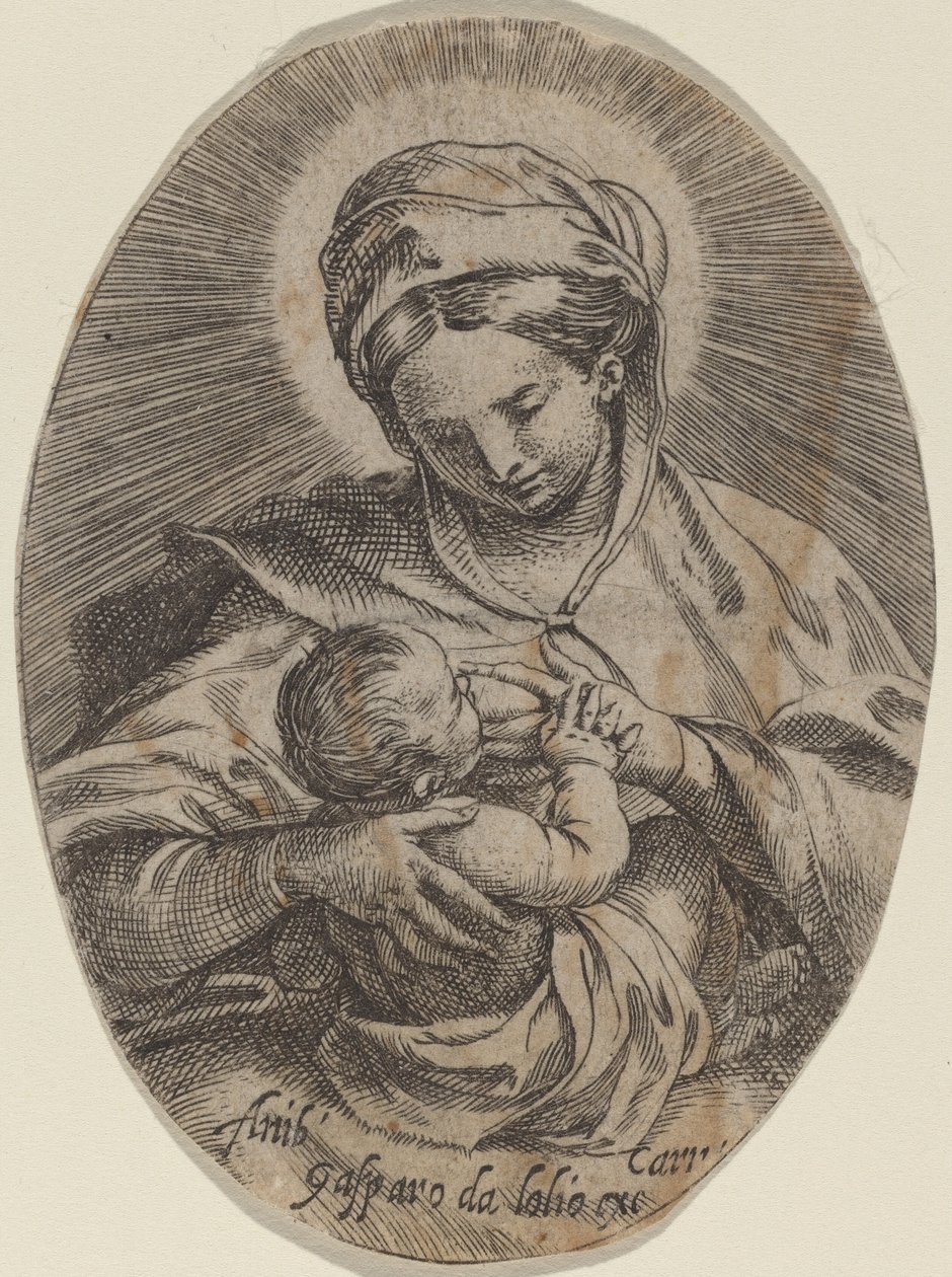 哺育圣婴的圣母 作者 Annibale Carracci