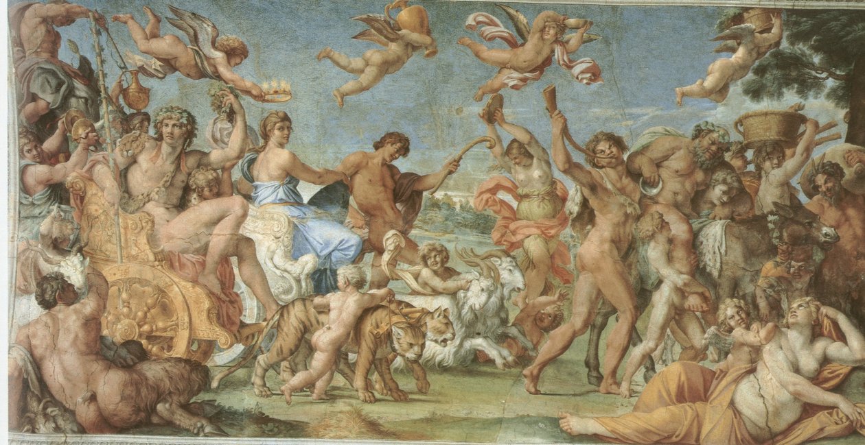 巴克斯和阿里阿德涅的胜利 作者 Annibale Carracci
