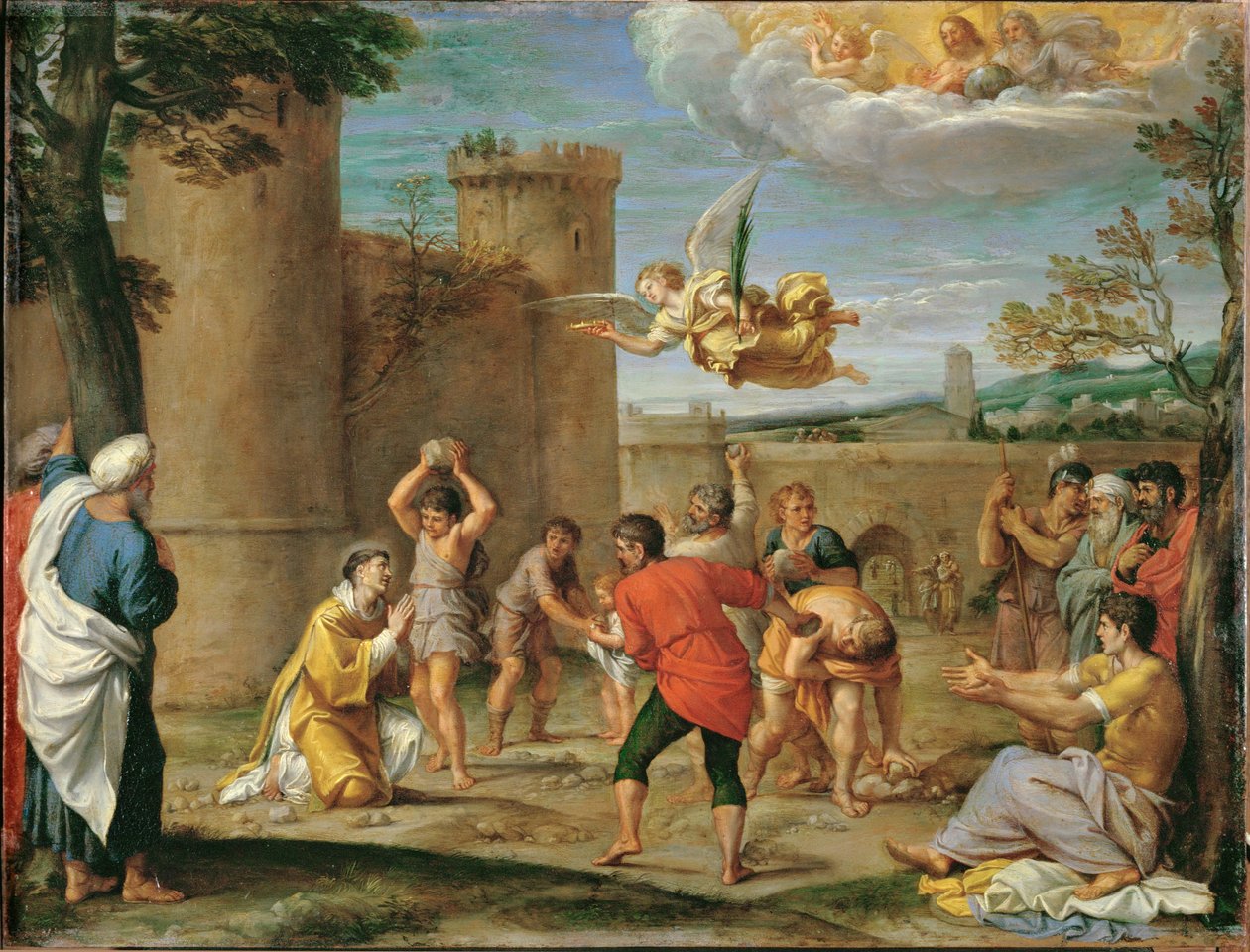 向圣史蒂芬投掷石块 作者 Annibale Carracci