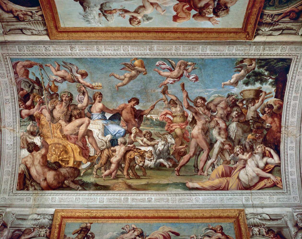 巴克斯和阿里阿德涅的胜利... 作者 Annibale Carracci