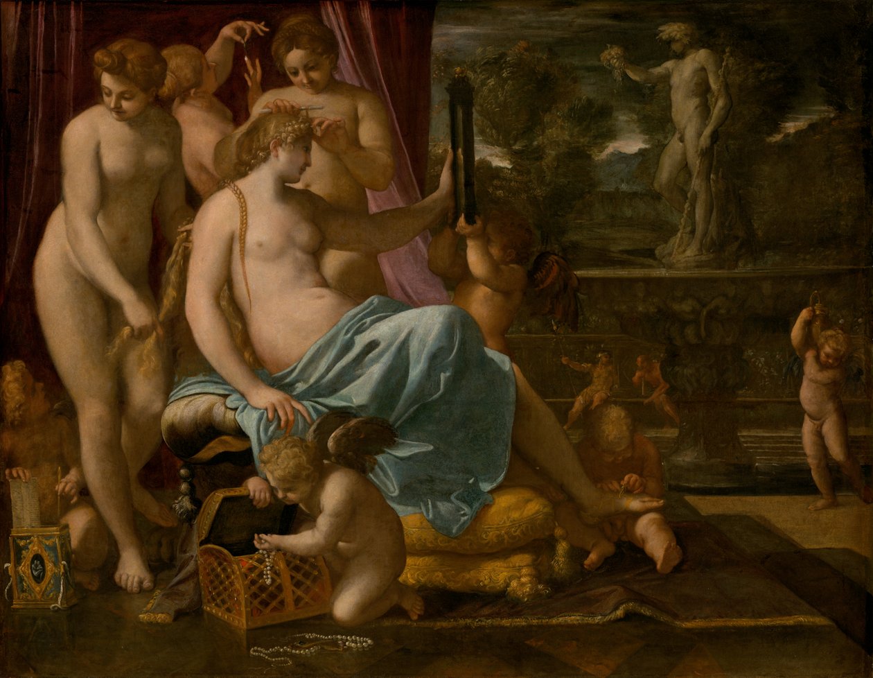 维纳斯被美惠女神装饰 作者 Annibale Carracci
