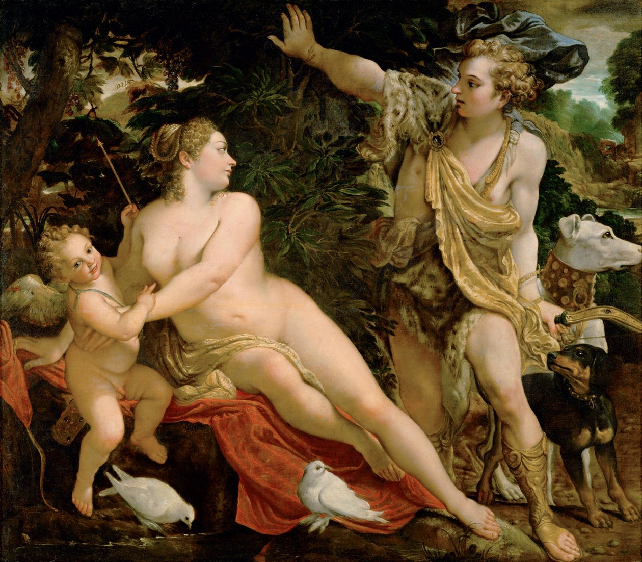 维纳斯和阿多尼斯 作者 Annibale Carracci