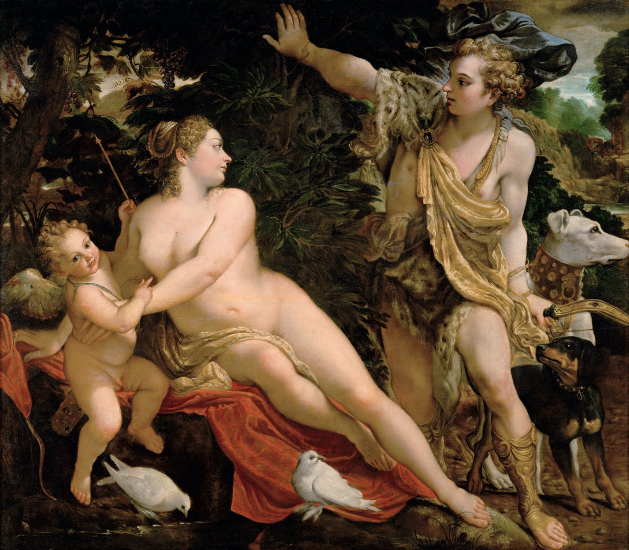 维纳斯与阿多尼斯 作者 Annibale Carracci