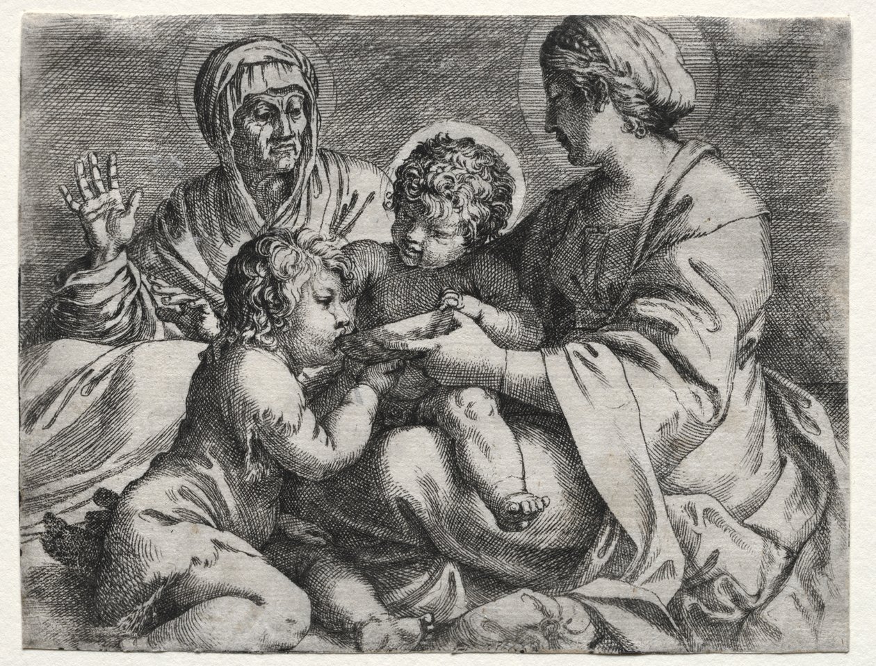 处女与碗 作者 Annibale Carracci