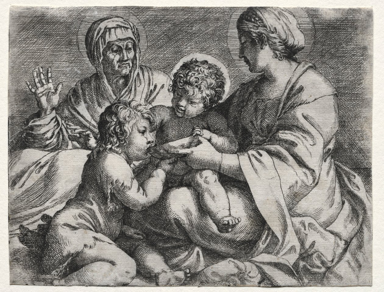 维尔京有碗》，1606年。 作者 Annibale Carracci