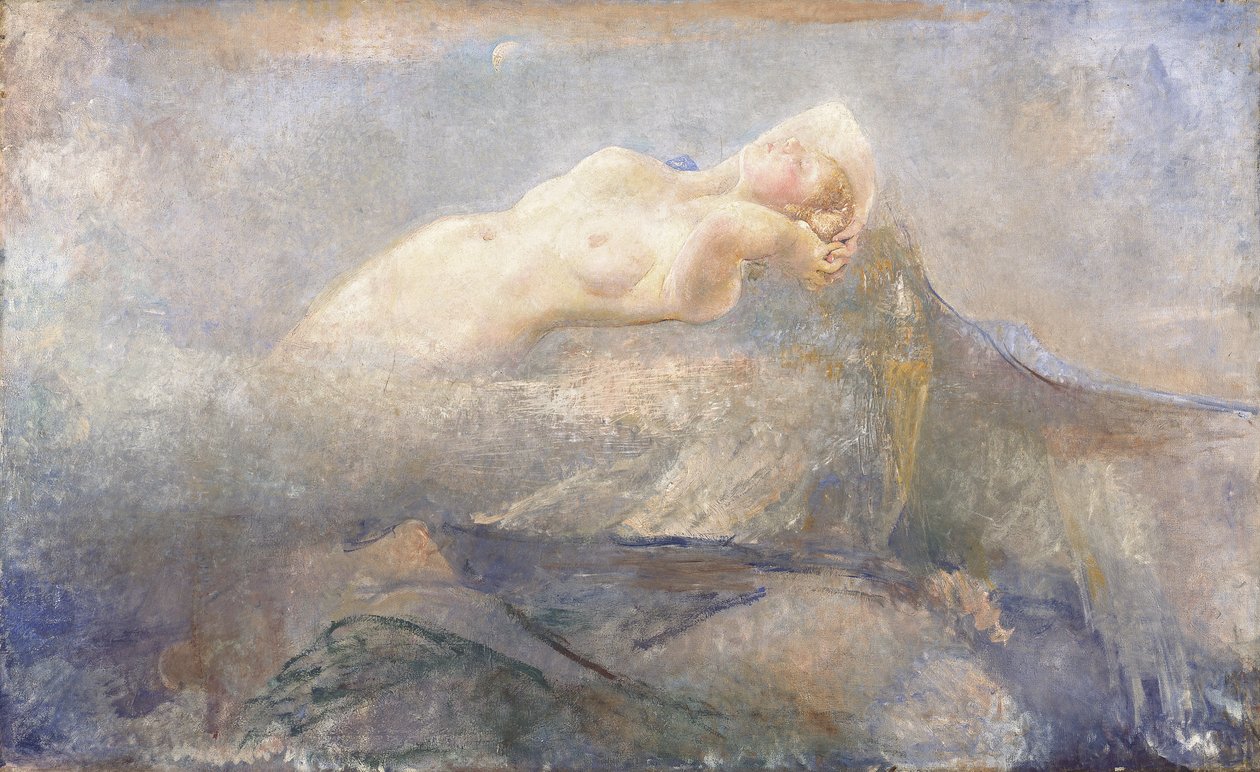 Montagna Mia，约 1923 年（布面油画） 作者 安妮·路易莎·斯威纳顿