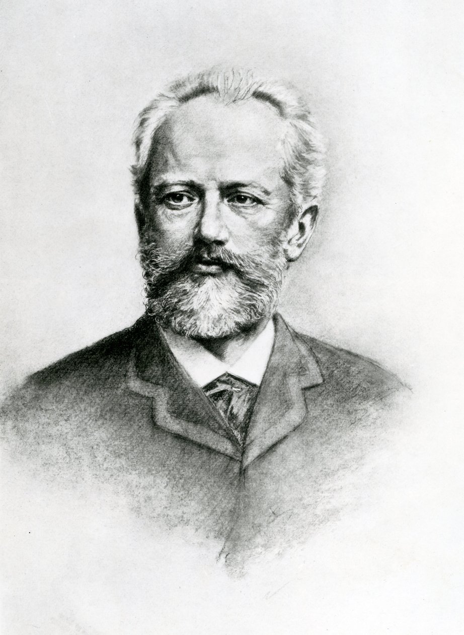 Piotr Ilyich Tchaikovsky（1840-93）（石版画） 作者 未知未知