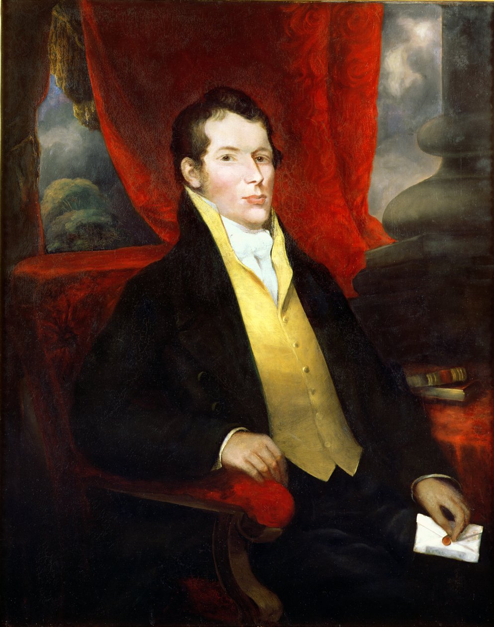John Macarthur（1767-1834）的肖像，澳大利亚羊毛业的联合创始人，反对州长William Bligh的&39;朗姆酒起义&39;的领导者，1820年 作者 未知未知