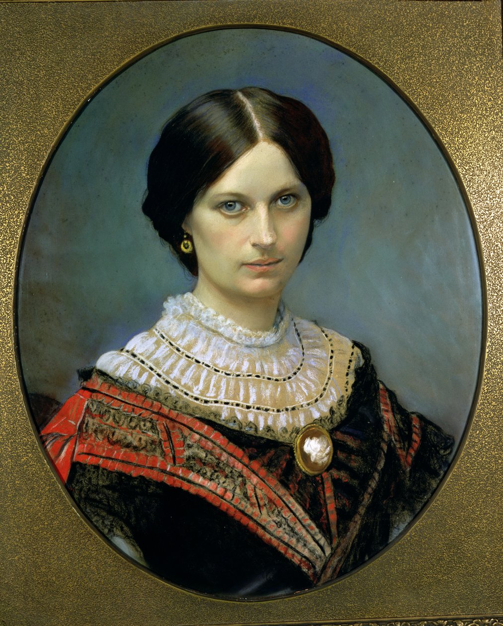Theodosia Ogilvie的肖像，1859年（粉彩） 作者 未知未知