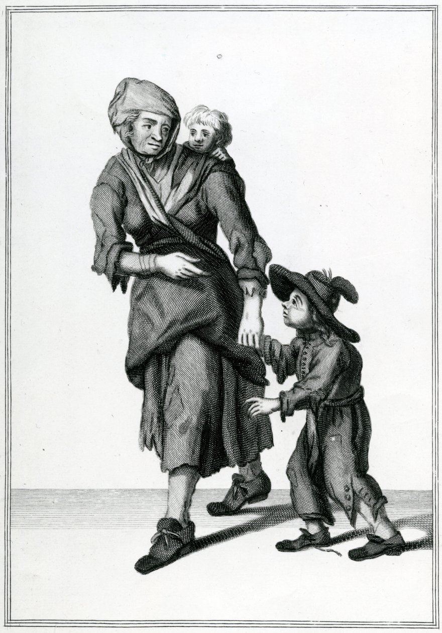 伦敦乞丐，伦敦的呐喊，c.1688 作者 未知未知